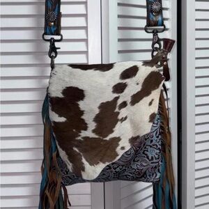 Myra Bag Cowhide and Paisley Crossbody